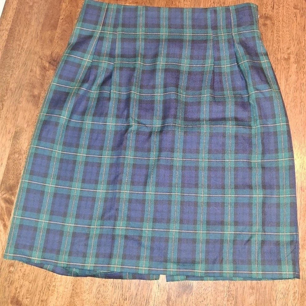 Vintage Tony Garment For CC Magic Midi Skirt Tartan Academia Holiday 14